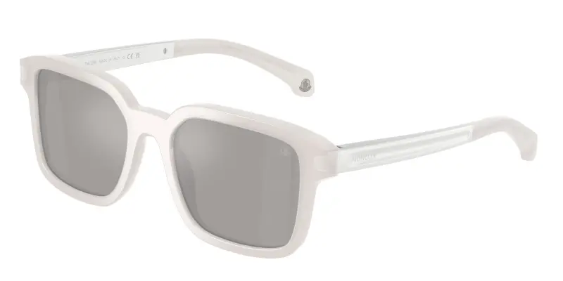 Unisex Moncler ME6006 QUADERNA 30136G Occhiali da sole Acetato Grigio Grigio Squadrata Specchiate