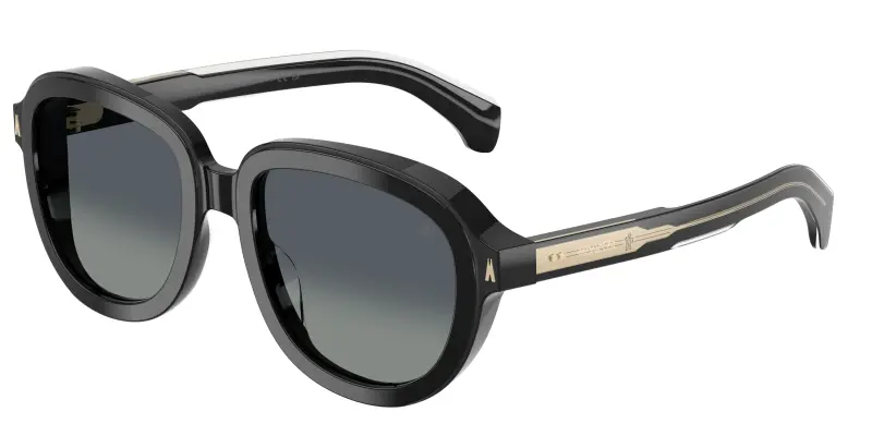 Unisex Moncler ME6007U CIRSEE 30013C Occhiali da sole Acetato Nero Grigio Pilot Normale Sfumato