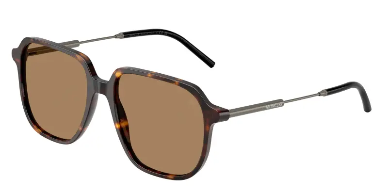 Unisex Moncler ME6010 CYLIN 3002M4 Occhiali da sole Acetato Tartaruga Marrone Pilot Fotocromatiche