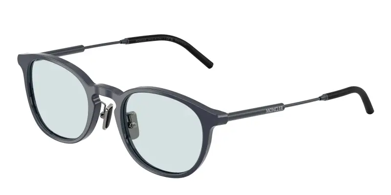 Unisex Moncler ME6011D BARBB 301T72 Occhiali da sole Acetato Blu Azzurro Rotonda Fotocromatiche