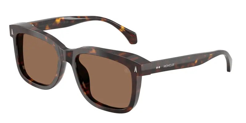 Unisex Moncler ME6018 VALAIRE 300273 Occhiali da sole Acetato Tartaruga Marrone Pillow Normale