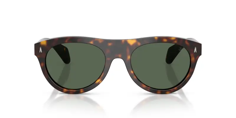 Unisex Moncler ME6022U SPLASH 300271 Occhiali da sole Acetato Tartaruga Verde Rotonda Normale miniatura 3