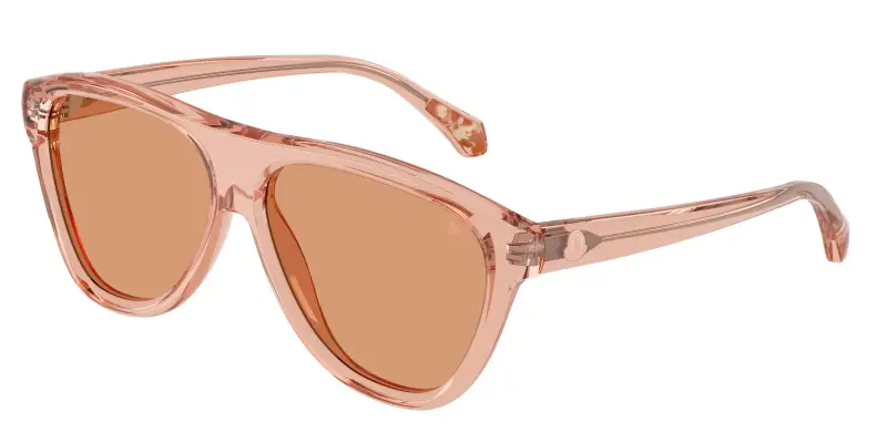 Unisex Moncler ME6025U INCLINE 3045/7 Occhiali da sole Acetato Rosa Rosa Pilot Normale