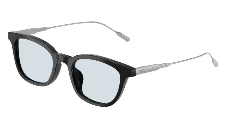 Unisex Moncler ME6027D LENTIS 3001EL Occhiali da sole Acetato Nero Azzurro Pantos Normale