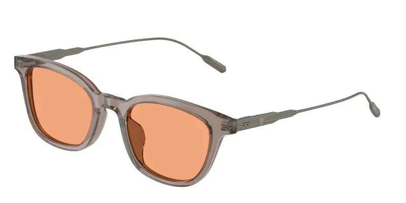 Unisex Moncler ME6027D LENTIS 300974 Occhiali da sole Acetato Grigio Arancione Pantos Normale