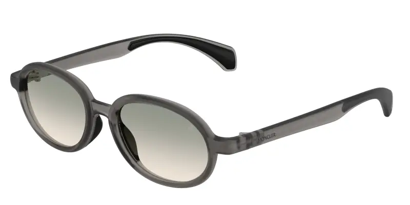 Unisex Moncler ME8006 CAPRICE 50072C Occhiali da sole Iniettato Grigio Marrone Rotonda Normale Sfumato