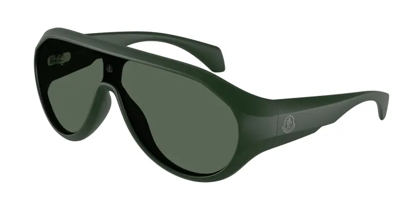 Unisex Moncler ME8009U BOMBOLLE 502971 Occhiali da sole Iniettato Verde Verde Rotonda Normale