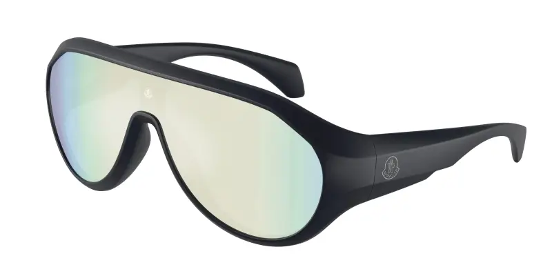 Unisex Moncler ME8009U BOMBOLLE 50306J Occhiali da sole Iniettato Blu Blu Rotonda Specchiate