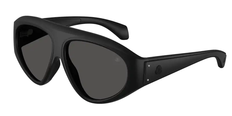 Unisex Moncler ME8014U ZYRA 500687 Occhiali da sole Iniettato Nero Grigio Pilot Normale