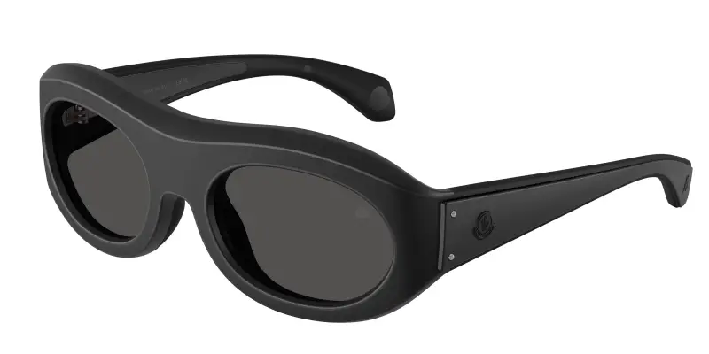 Unisex Moncler ME8015U RAMILLON 500687 Occhiali da sole Iniettato Nero Grigio Rotonda Normale