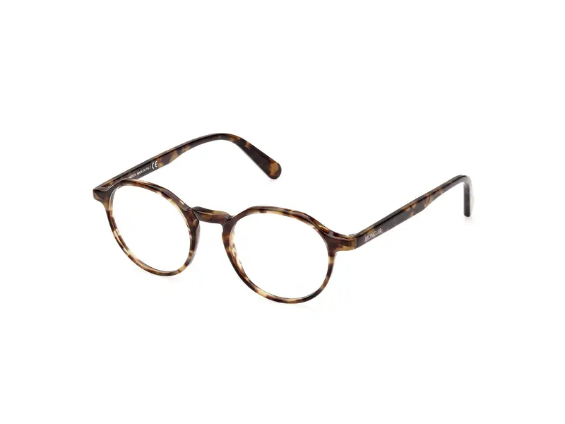 Moncler Uomo ML5120 053 Montature da vista outlet Acetato Havana  Rotonda Normale