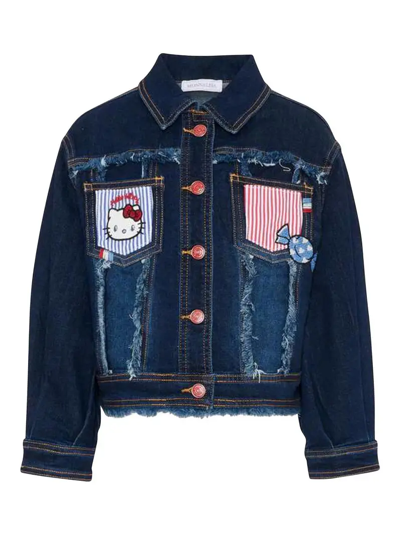 Giubbino Con Applicazioni Blu