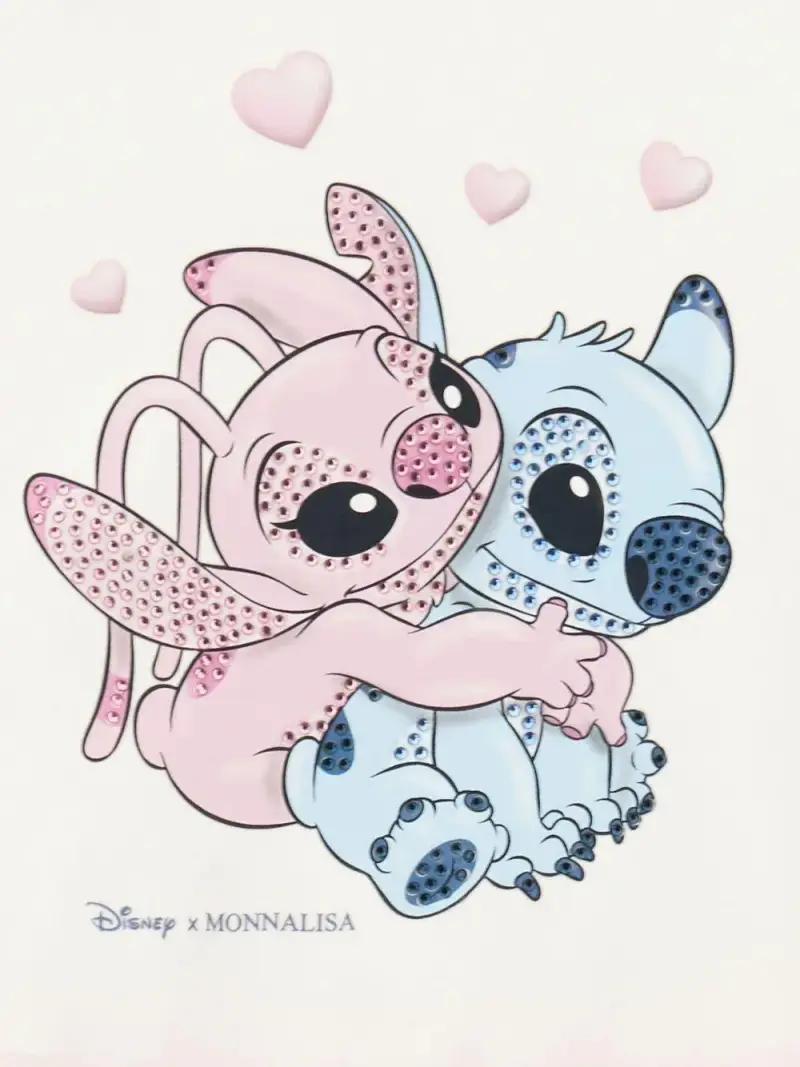 Monnalisa Kids Abito Bianco con Gonna in Tulle e Stampa Cartoon miniatura 3