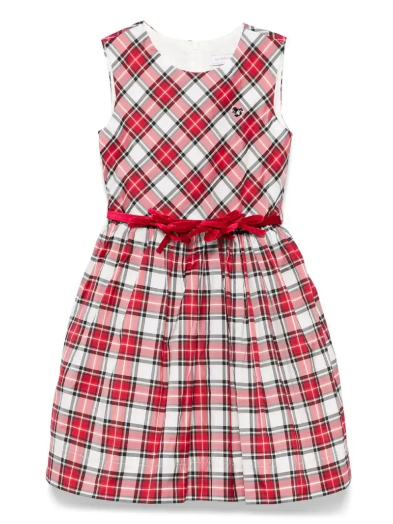 Abito rosso tartan