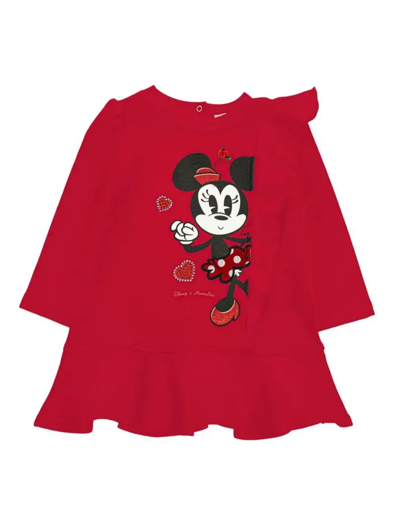 Abito rubino Minnie Mouse con ruches