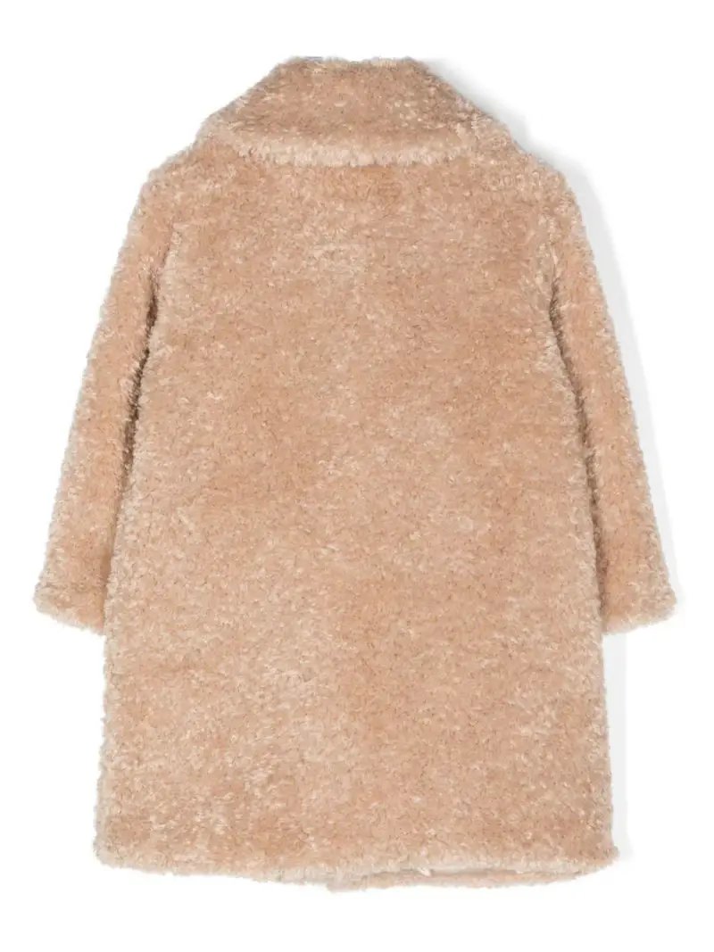 Cappotto shearling beige miniatura 3