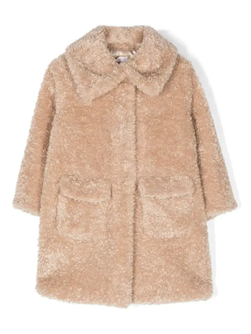 Cappotto shearling beige