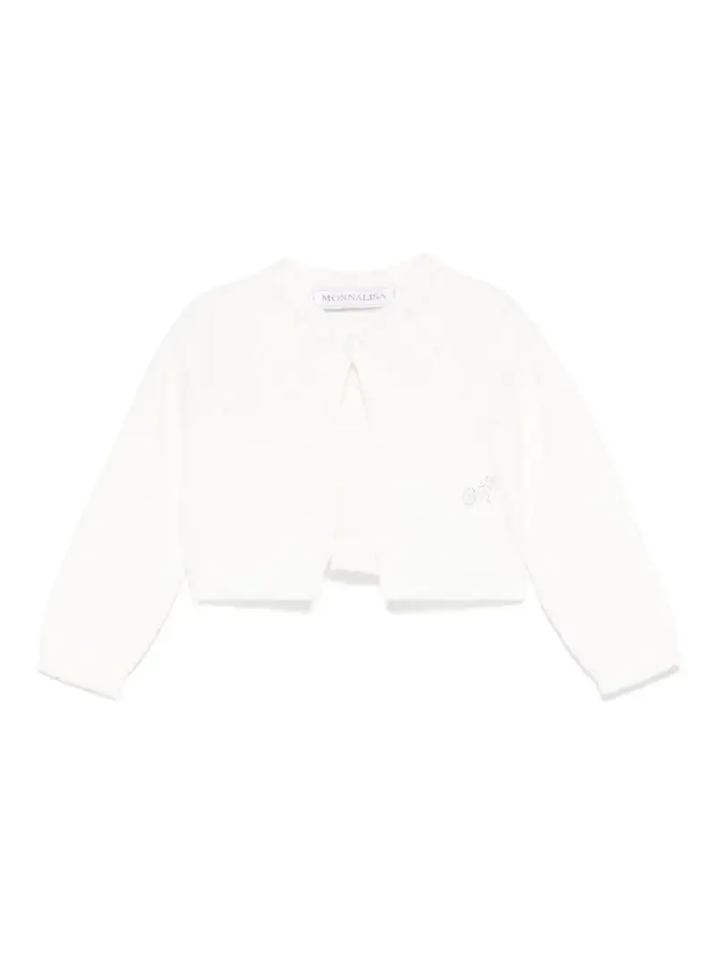 Cardigan panna neonato M con strass