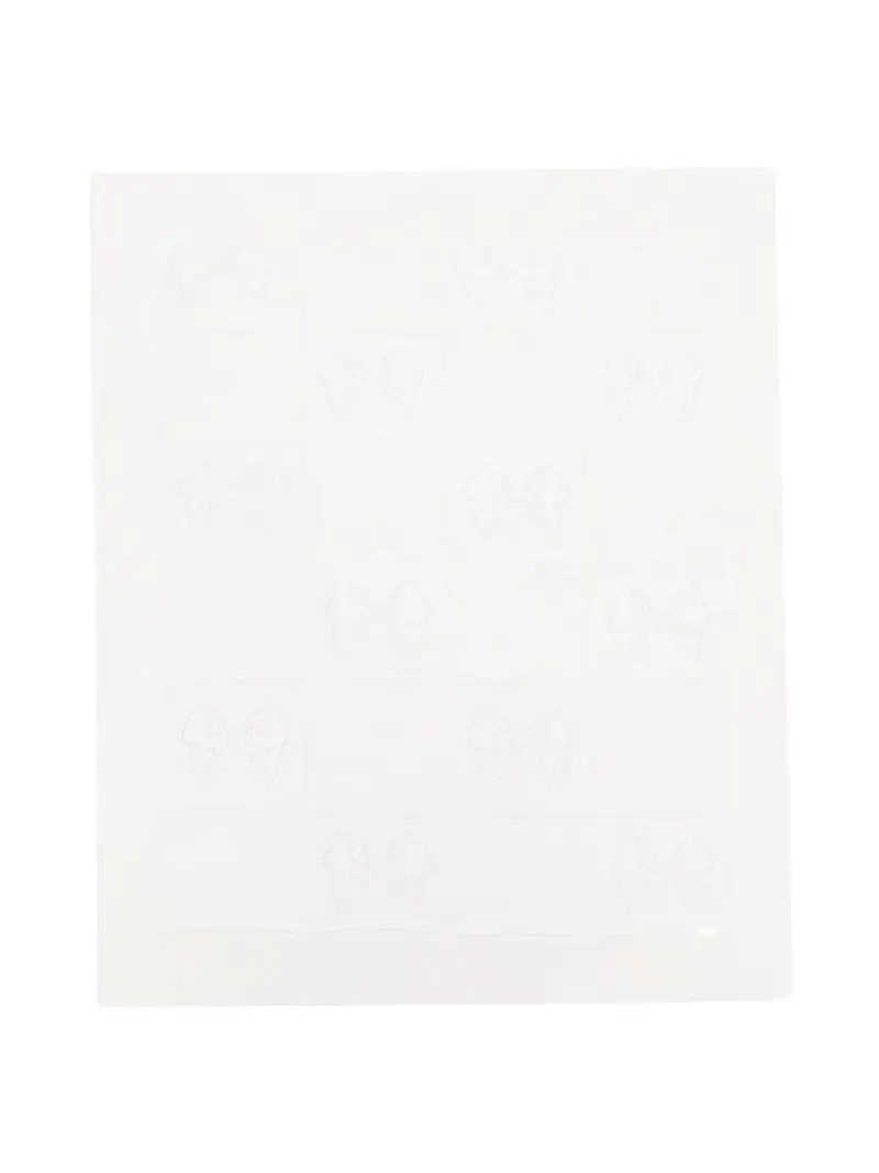 Coperta panna in maglia