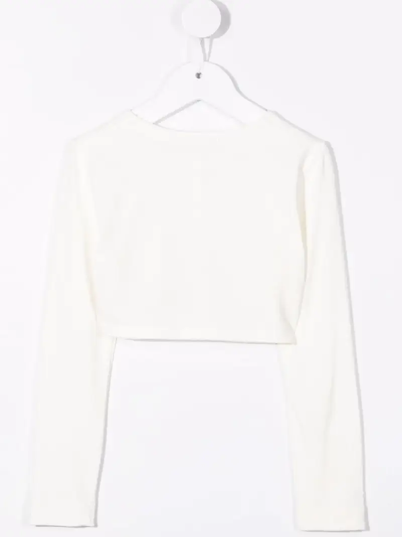 Coprispalle panna con bottone gioiello miniatura 3