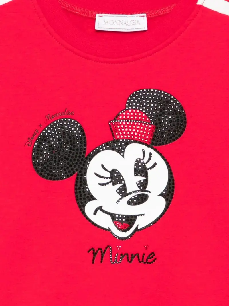 Felpa Rossa con Minnie Mouse e paillettes Rosso miniatura 2