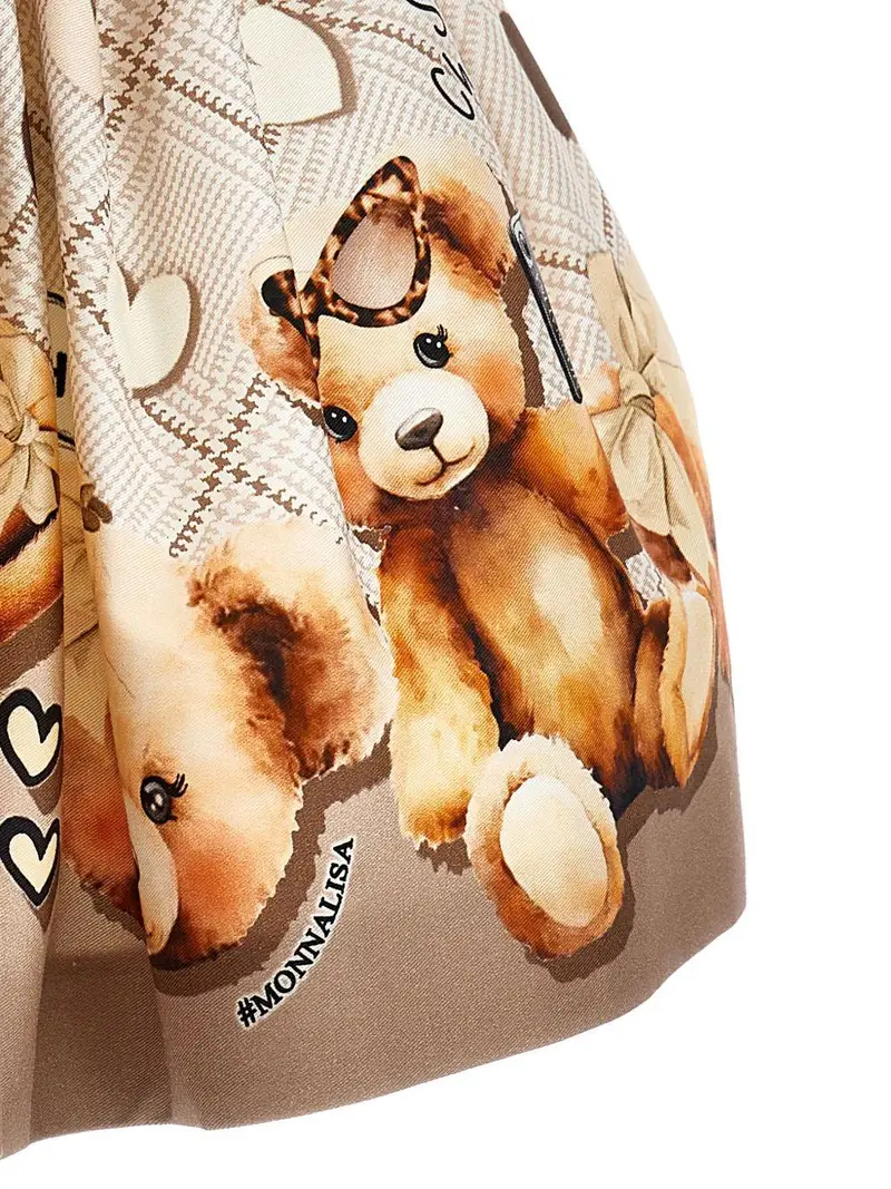 Gonna Multicolore con Stampa Panna miniatura 3