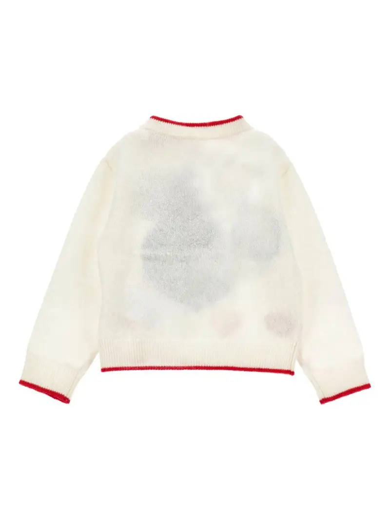 Maglione Bianco con Ricamo Minnie miniatura 3