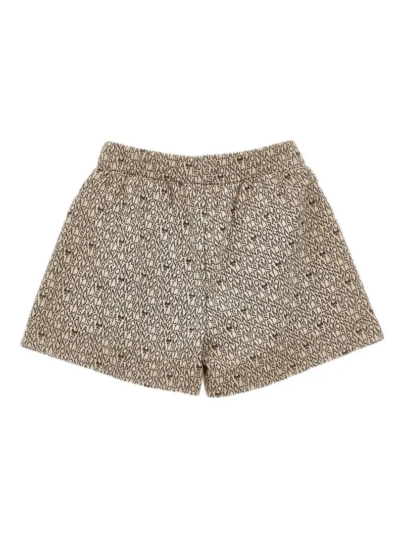 Pantaloncini Beige con Dettagli Plissettati Begie miniatura 2