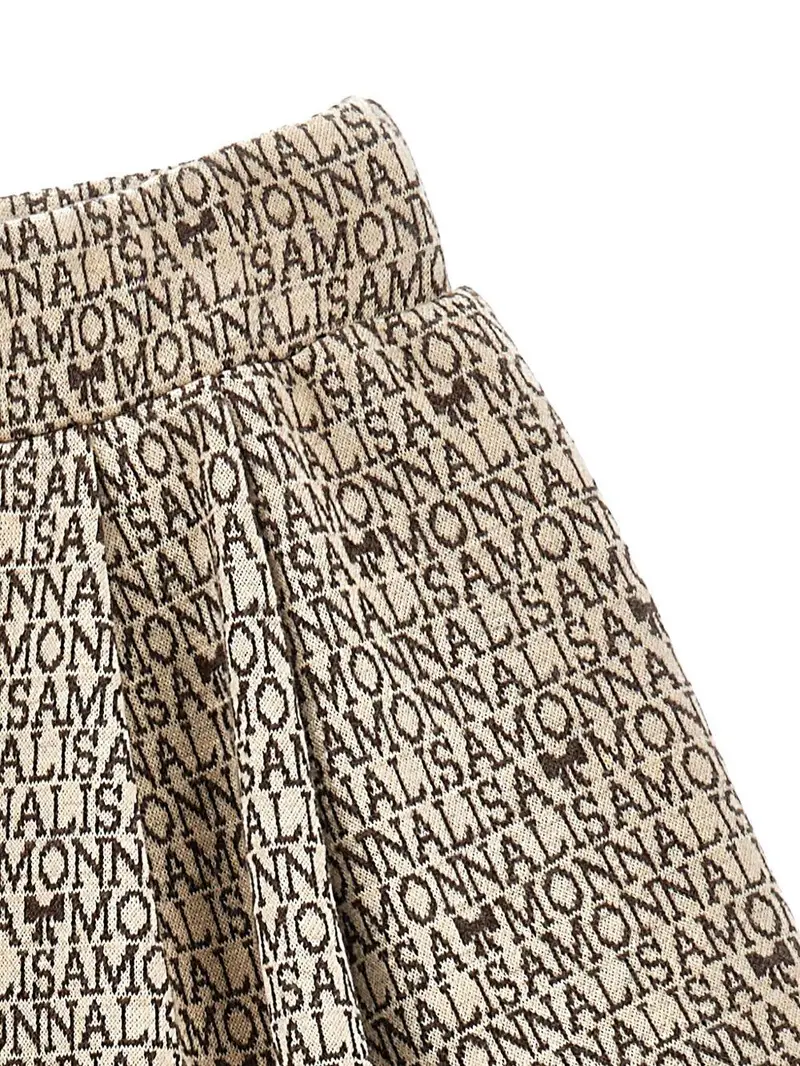 Pantaloncini Beige con Dettagli Plissettati Begie miniatura 3