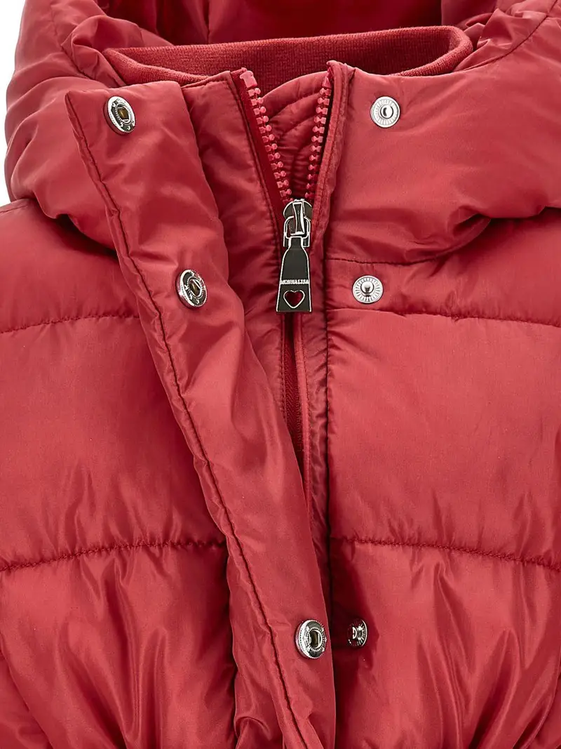 Piumino Rosso Scuro con Cappuccio Rubino miniatura 3