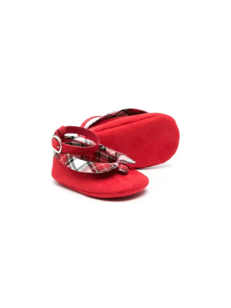 Scarpe rosse tantasia tartan neonata Rosso miniatura 2