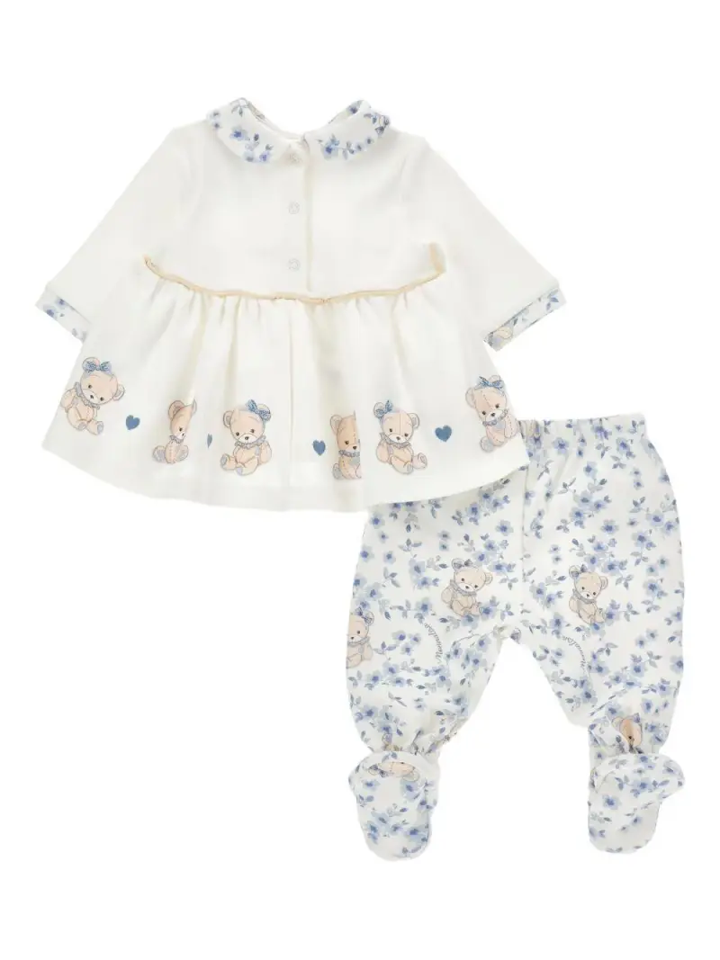 Set pantaloni fantasia in cotone biologico miniatura 2