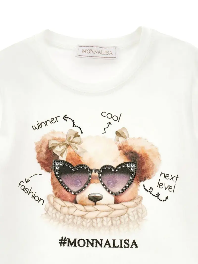 MONNALISA KIDS T-shirt Bianco 2541638 miniatura 3