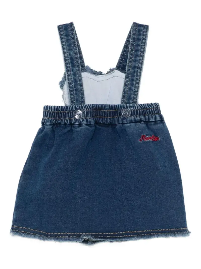 Tutina Denim Blu con Ricamo Mickey Mouse miniatura 3