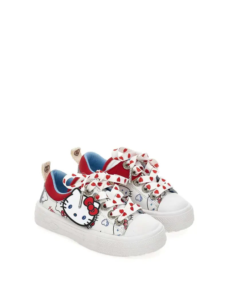 Sneakers Con Applicazione Rosso