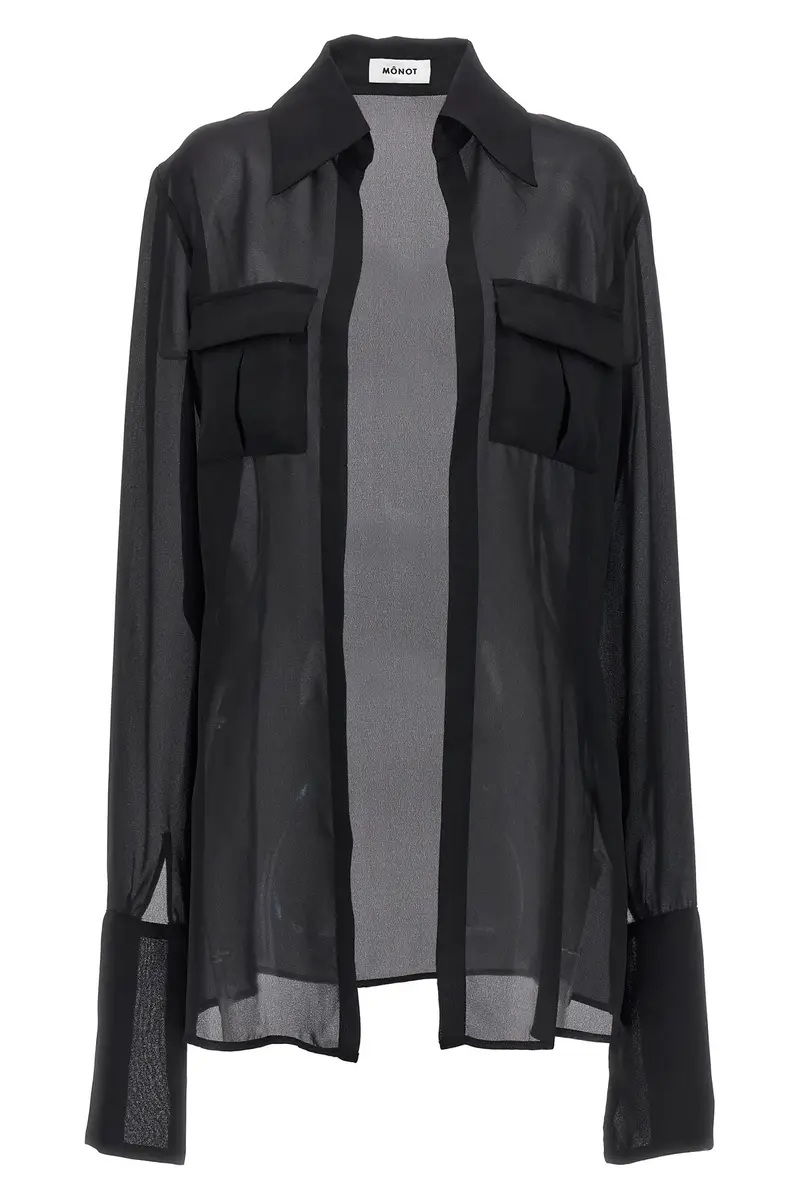 Camicia Georgette Nero