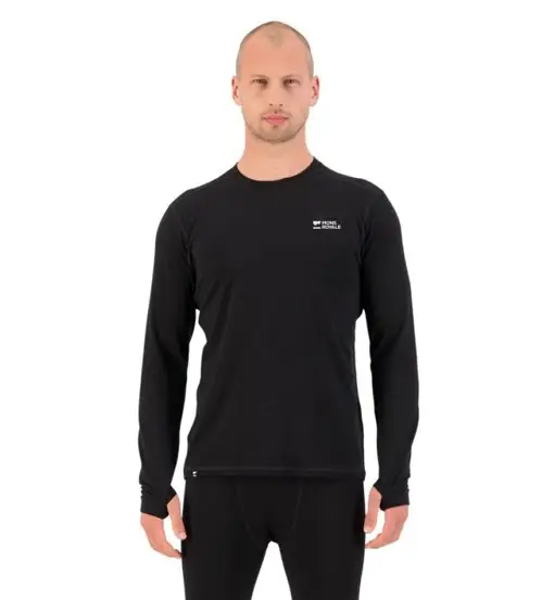 Cascade Merino - maglietta tecnica maniche lunghe - uomo Black