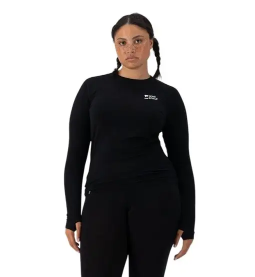 Cascade Merino - magliette tecnica maniche lunghe - donna Black