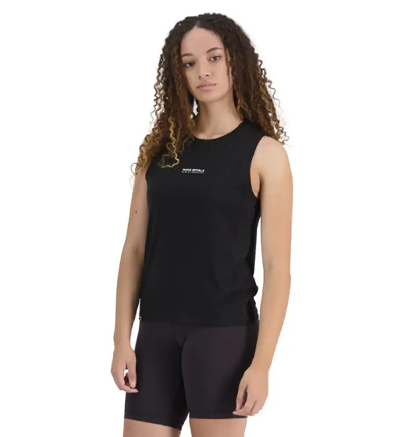 Icon Relaxed - maglietta tecnica senza maniche - donna Black