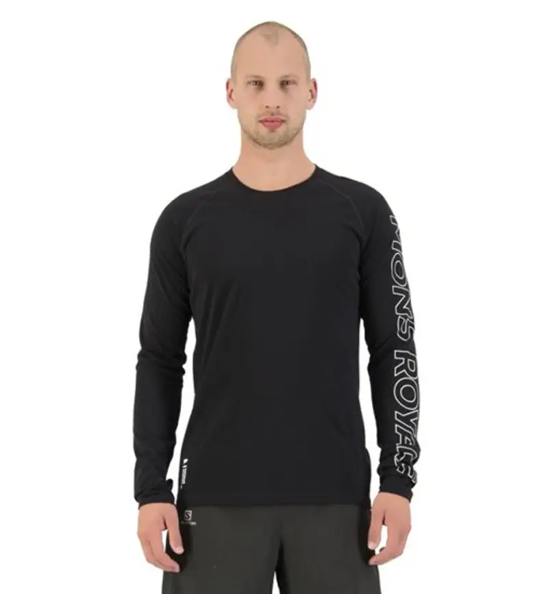 Temple Tech LS - maglietta tecnica - uomo Black