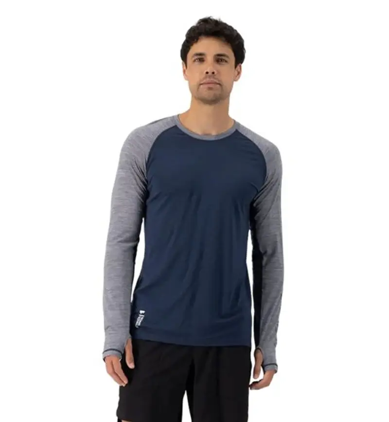 Temple Tech LS - maglietta tecnica - uomo Blue