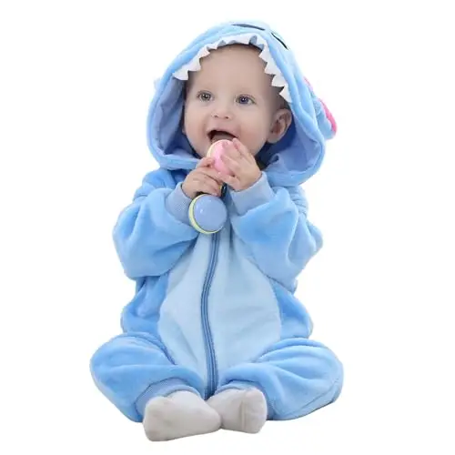 Monstoyo Pagliaccetto Neonato Invernale Costume Neonato, Flanella Unicorno Dinosauro Costume Neonata Sacco Nanna con
