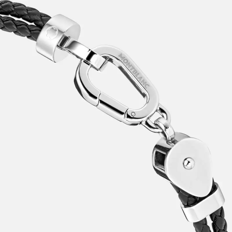 Bracciale Doppio Giro In Acciaio E Pelle Wrap Me - Montblanc miniatura 2