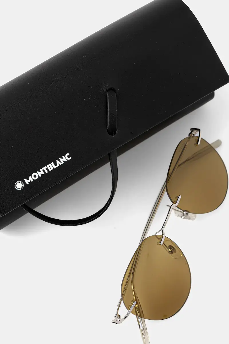 Montblanc Occhiali da sole Uomo Argento 3764544 miniatura 4