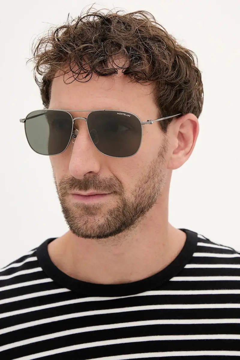 Montblanc Occhiali da sole Uomo Argento 2208186