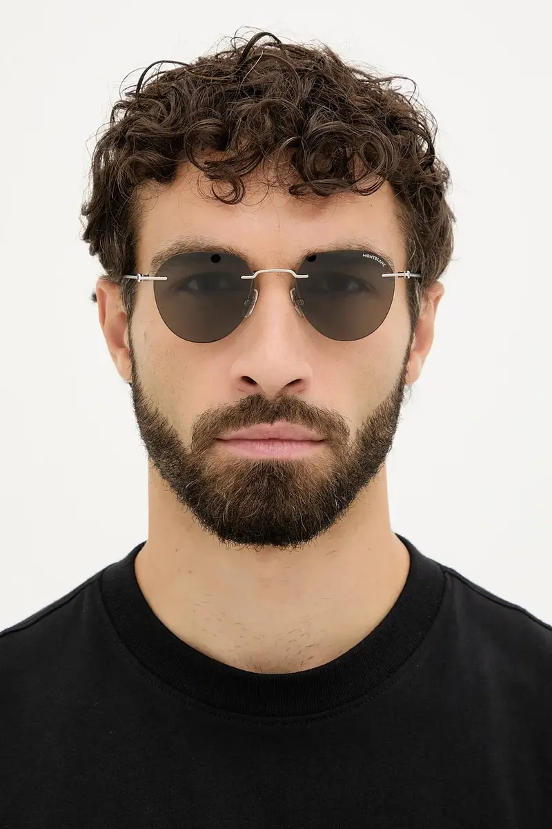 Montblanc Occhiali da sole Uomo Grigio 3770317 miniatura 5