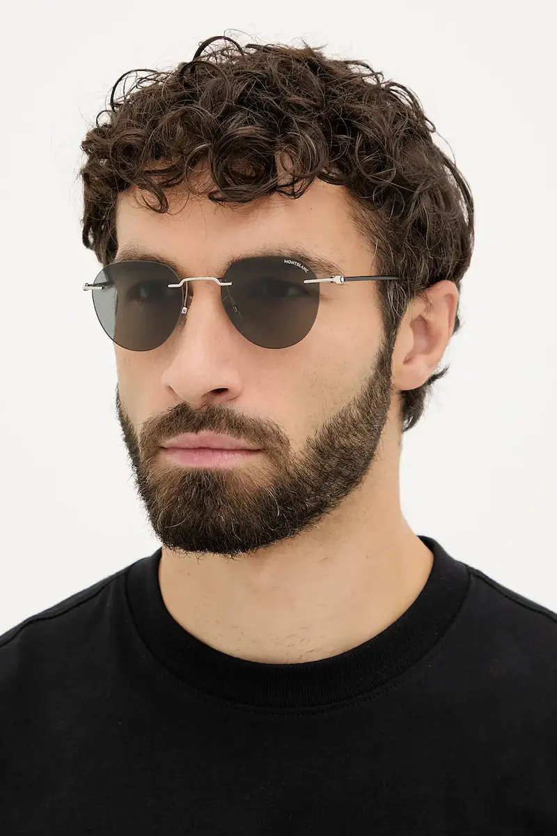 Montblanc Occhiali da sole Uomo Grigio 3770317
