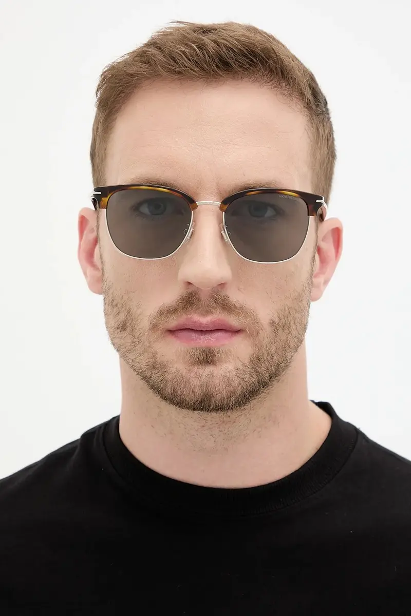 Montblanc Occhiali da sole Uomo Marrone 3772129 miniatura 5