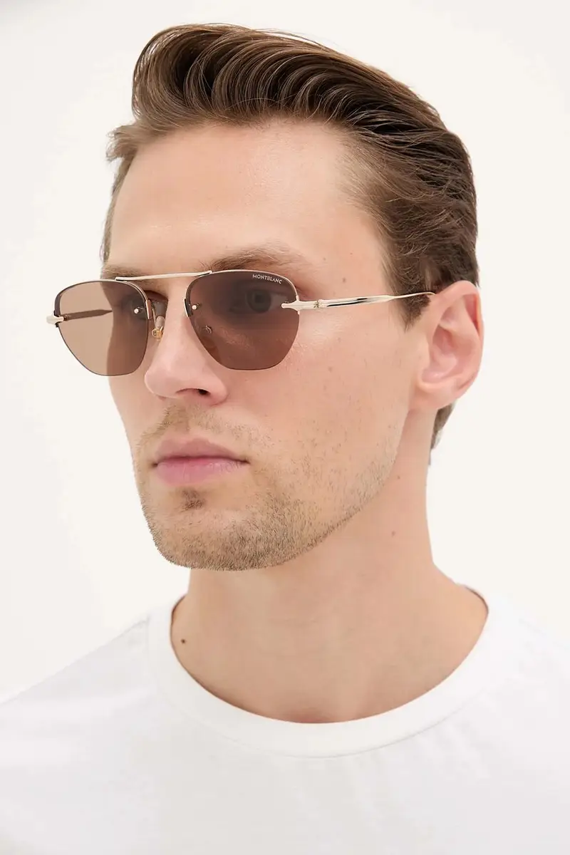 Montblanc Occhiali da sole Uomo Oro 2233522