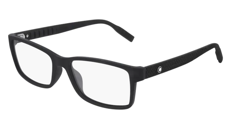 Montblanc Uomo MB0066O 001 Montature da vista Plastica Nero  Squadrata